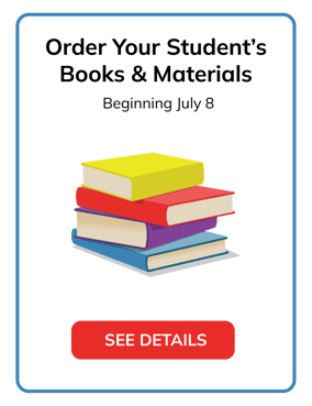 Order Your Students's Books &amp; Materials. Starting July 8